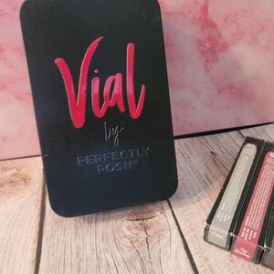 Perfectly Posh Vial Lip Set - Stop Blushing